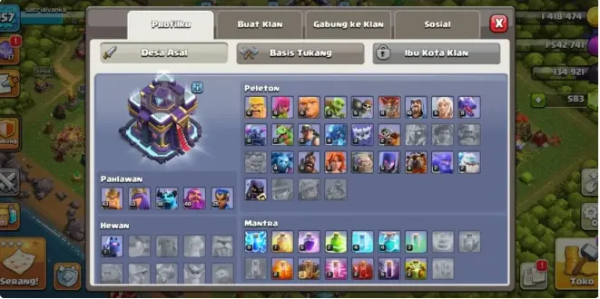 COC280 TH15 Cheap Donation BK43 AQ63 Minion Prince38 Warden40 RC25 583 Gems 5 Builders Semi Max Defenses Troops